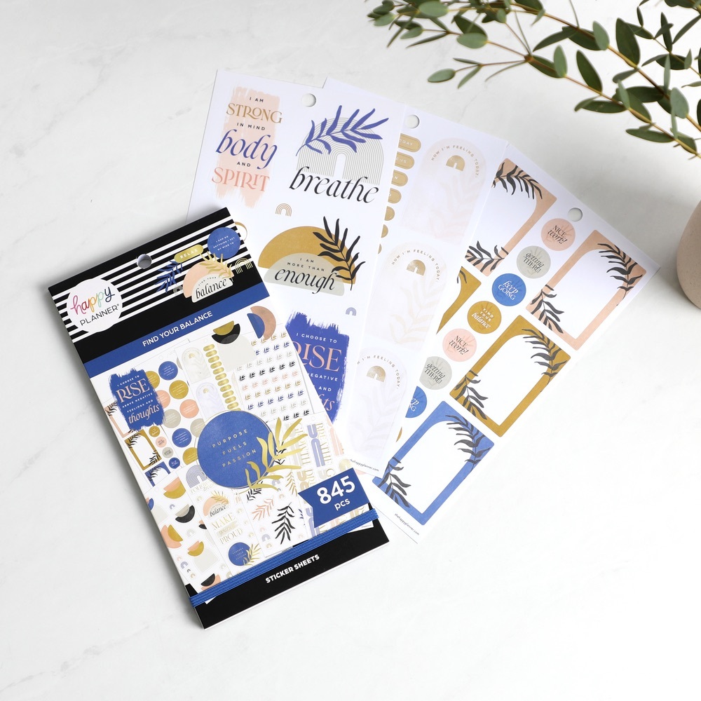 The Happy Planner Sticket book - Find Your Balance